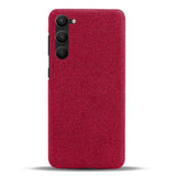 Samsung Galaxy S23 Fabric Plastic Case - Red