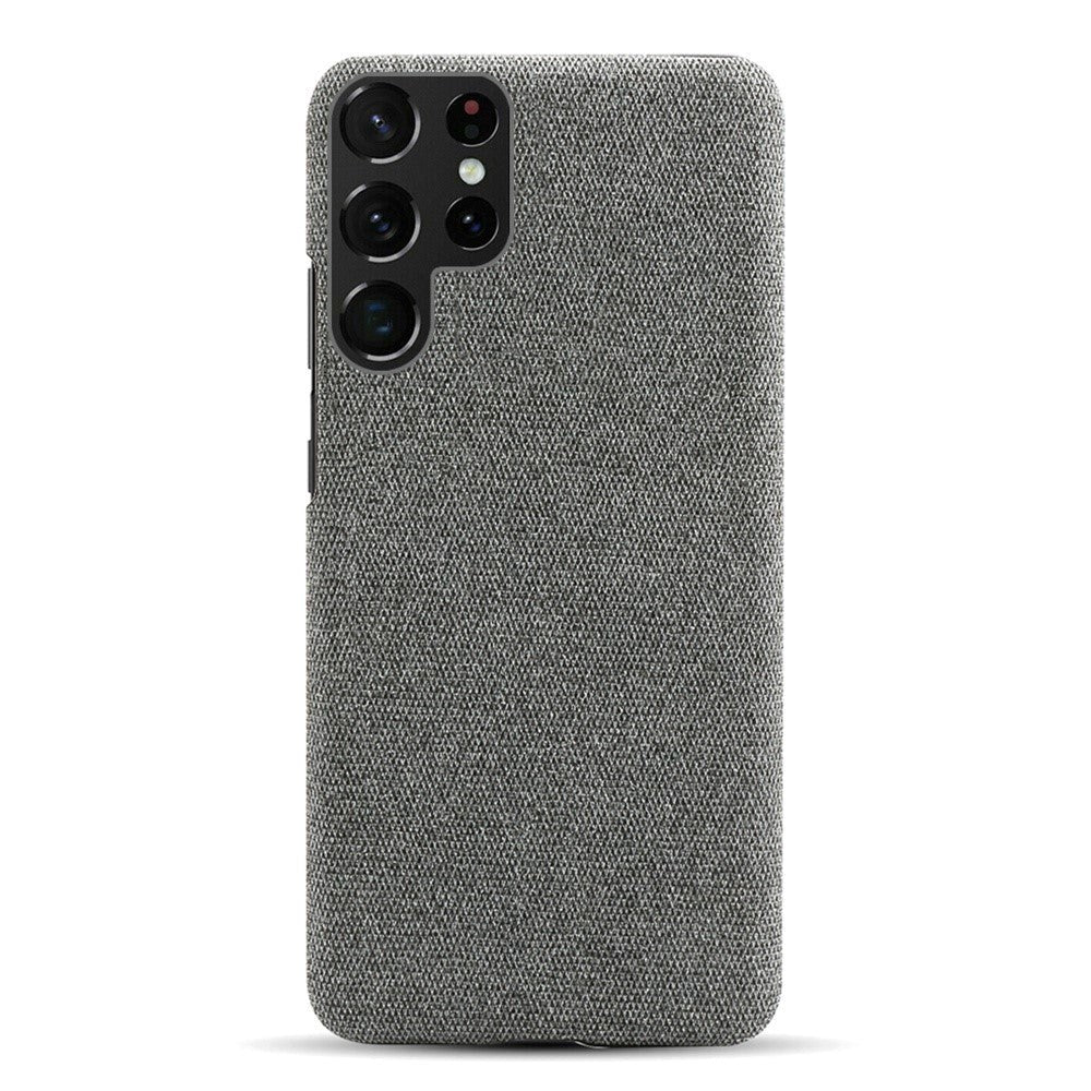 Samsung Galaxy S23 Ultra Fabric Plastic Case - Grey