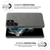 Samsung Galaxy S23 Ultra Fabric Plastic Case - Grey