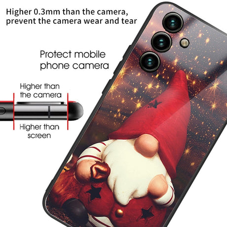 Samsung Galaxy A14 (5G) Christmas Case w. Back Glass - Christmas Elf