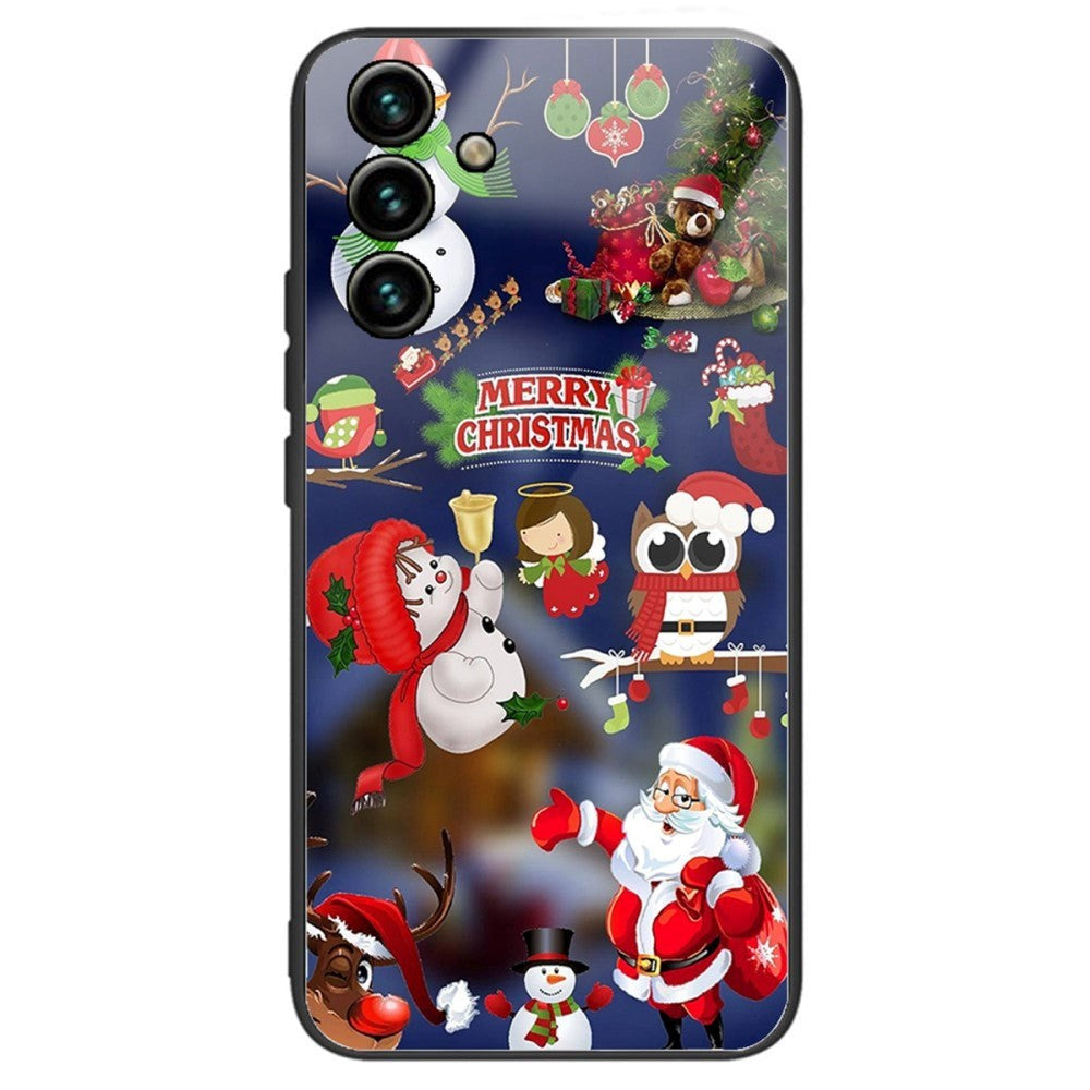 Samsung Galaxy A14 (5G) Christmas Case w. Back Glass - Christmas Figures