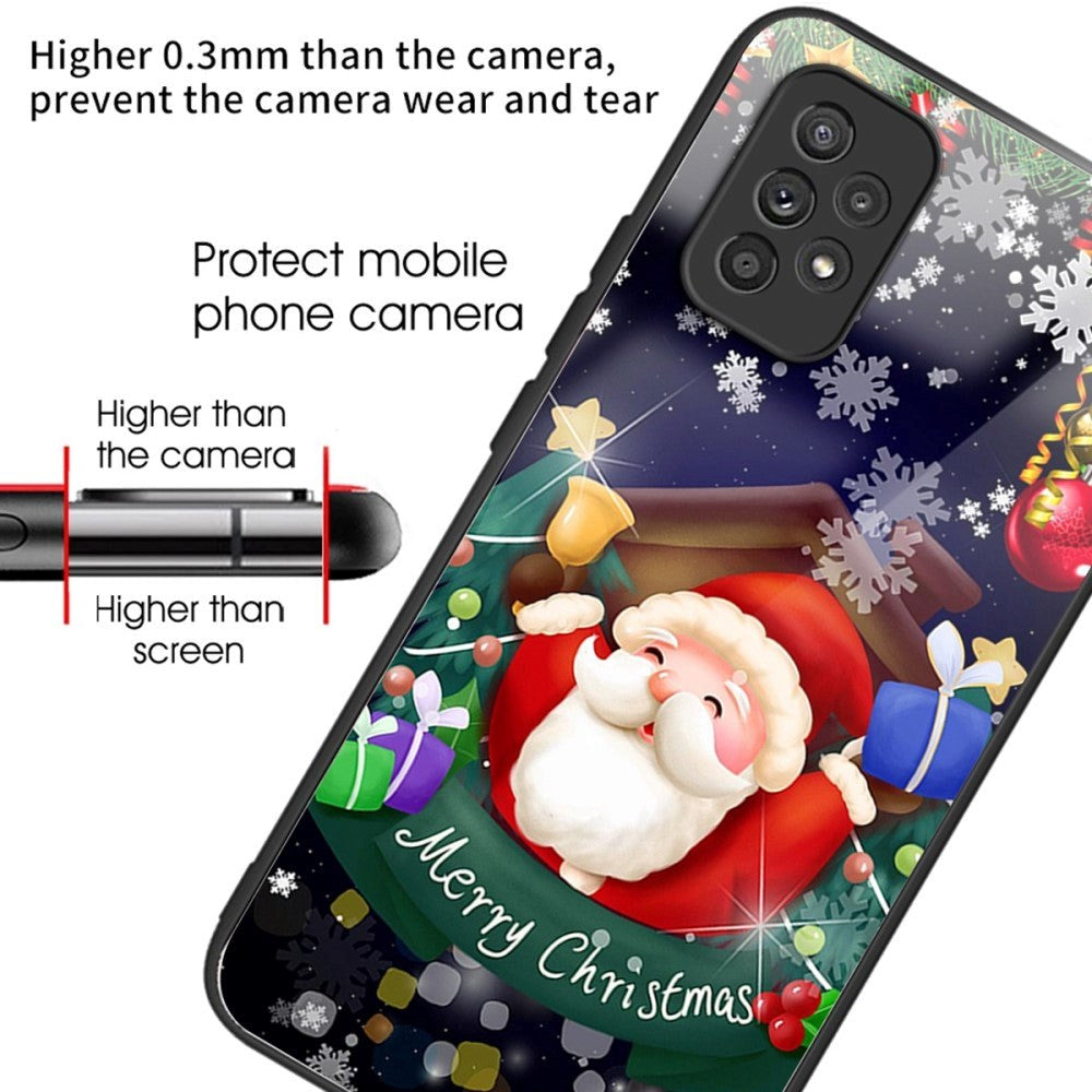 Samsung Galaxy A53 (5G) Christmas Case w. Back Glass - Santa Claus