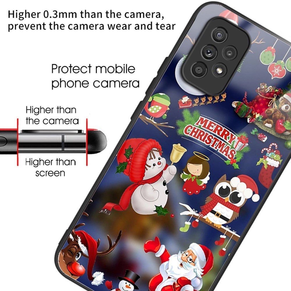 Samsung Galaxy A53 (5G) Christmas Case w. Back Glass - Christmas figures