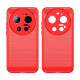 Xiaomi 17 Ultra EIDERWOOD Brushed Carbon Case - Red