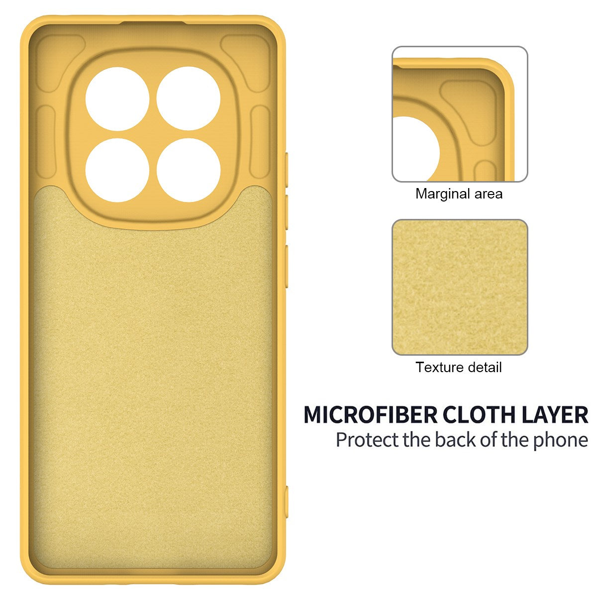 Xiaomi Redmi Note 15 Pro (5G) EIDERWOOD Silicone Case with Strap - Yellow