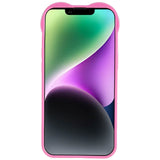 iPhone 14 3D Plastic Case Flexible with Heart - Purple