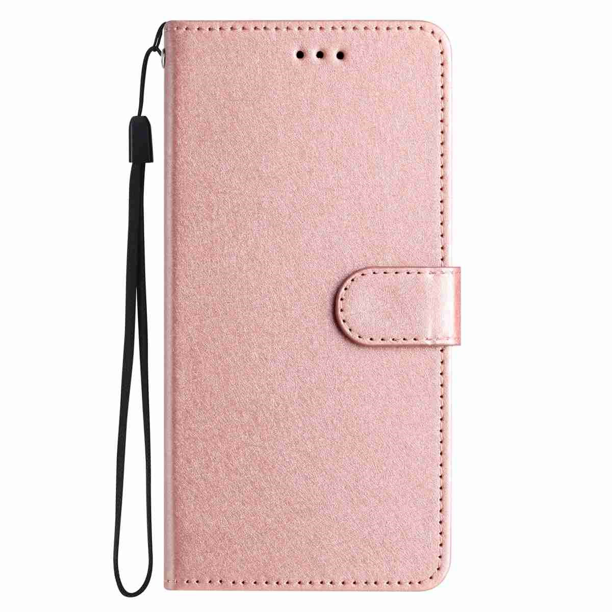 Xiaomi Redmi Note 15 (5G) / Poco M8 (5G) EIDERWOOD Faux Leather Flip Case with Strap – Rose Gold