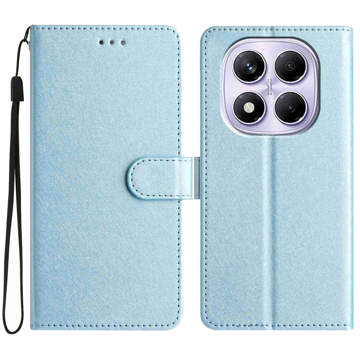 Xiaomi Redmi Note 15 (5G) / Poco M8 (5G) EIDERWOOD Faux Leather Flip Case with Strap – Blue