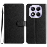 Xiaomi Redmi Note 15 (5G) / Poco M8 (5G) EIDERWOOD Faux Leather Flip Case with Strap – Black