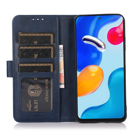 OnePlus Nord CE6 / Nord 6 EIDERWOOD Artificial Leather Flip Case with Card Holder and Stand Function - Blue