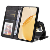 Realme 16 Pro+ EIDERWOOD Faux Leather Flip Case with Strap - Black