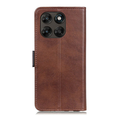 Motorola Moto G77 / G67 EIDERWOOD Faux Leather Flip Case with Card Holder - Brown
