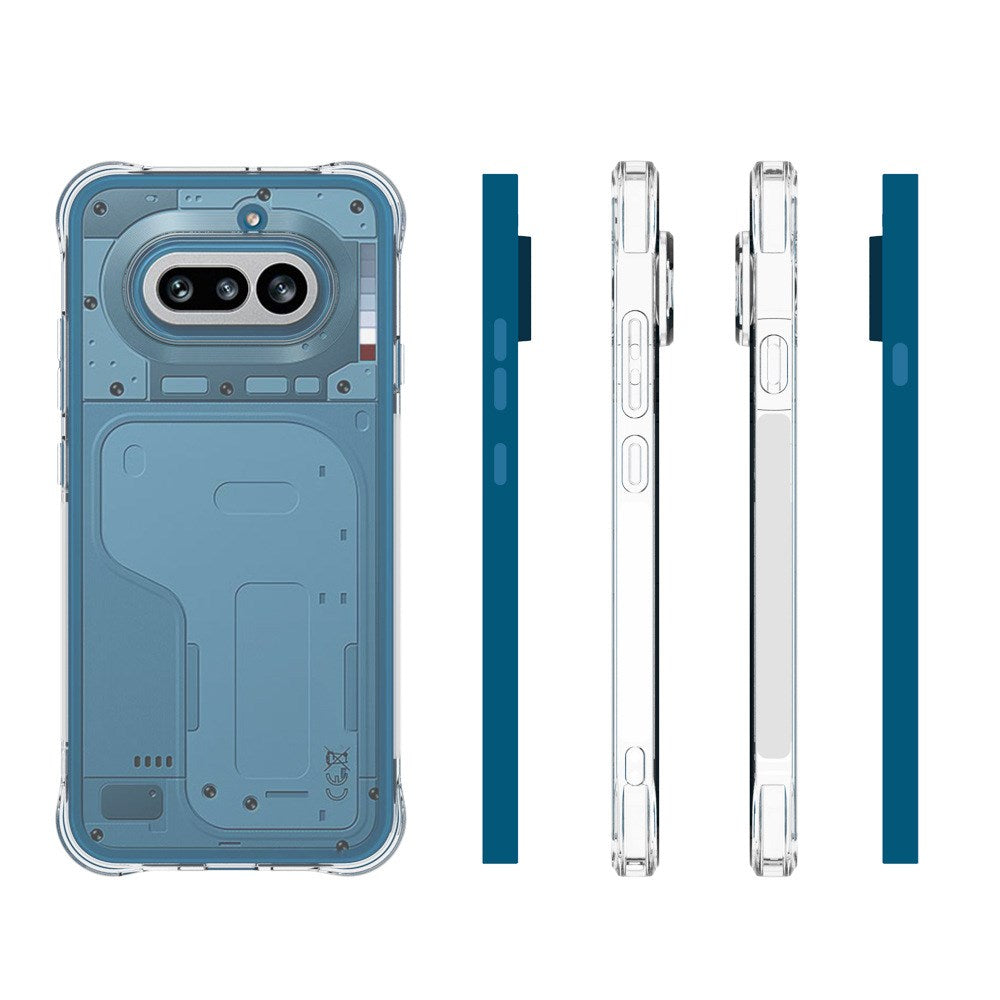 Nothing Phone (4a) EIDERWOOD Flexible Plastic Case with Reinforced Corners - Transparent