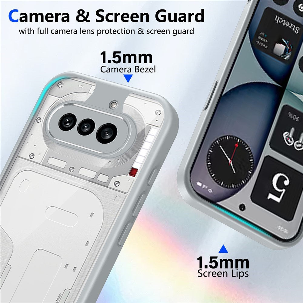 Nothing Phone (4a) Hybrid Mobile Case - Transparent / Grey