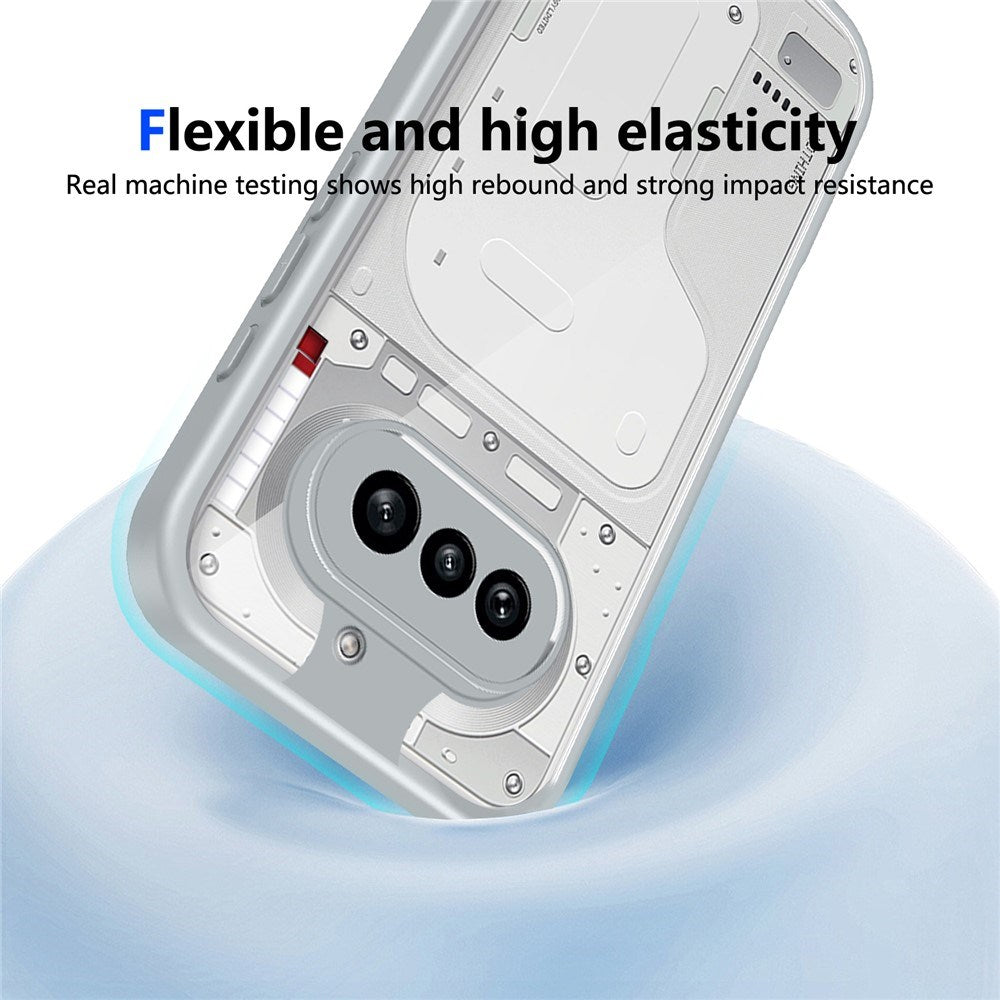Nothing Phone (4a) Hybrid Mobile Case - Transparent / Grey