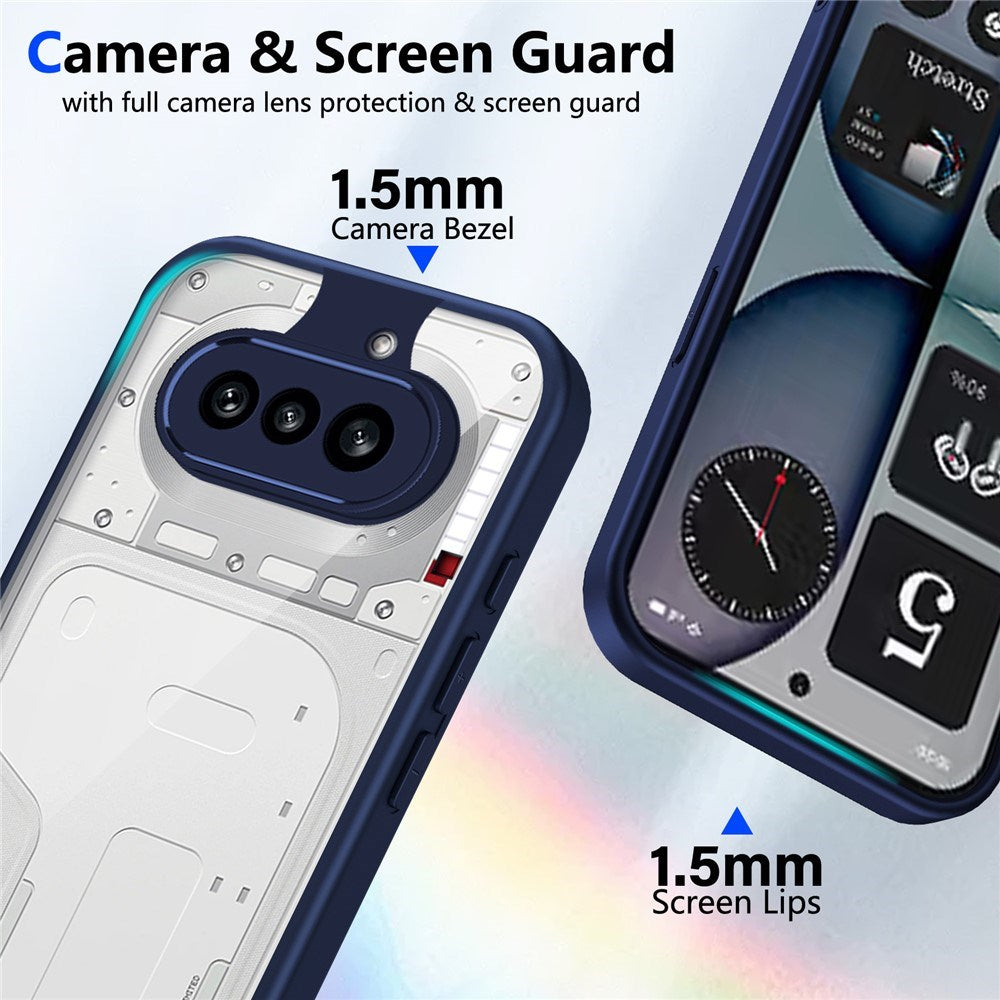 Nothing Phone (4a) Hybrid Mobile Case - Transparent / Blue