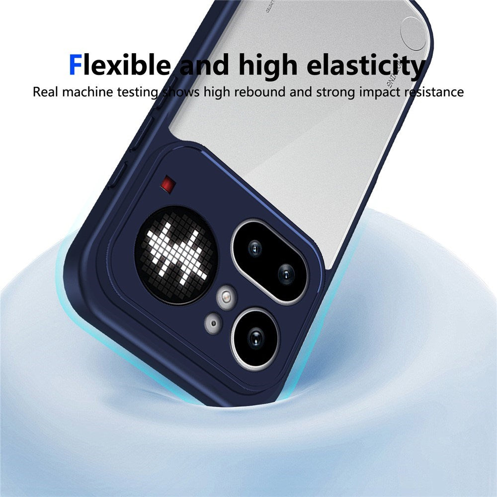 Nothing Phone (4a) Pro Hybrid Mobile Case - Transparent / Blue