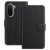 Xiaomi Redmi A7 Pro EIDERWOOD Faux Leather Flip Case with Card Holder & Stand Function - Black
