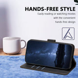 Xiaomi Redmi A7 Pro EIDERWOOD Faux Leather Flip Case with Card Holder & Stand Function - Black