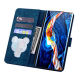 Samsung Galaxy S26 EIDERWOOD Flip Cover with Print / Card Holder / Strap - Blue