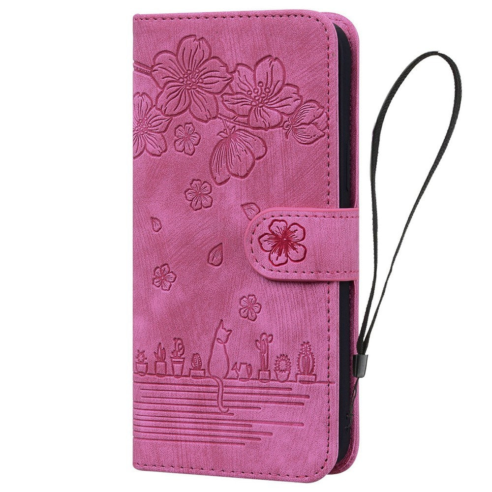 Samsung Galaxy S26 Ultra EIDERWOOD Flip Cover with Print / Card Holder / Strap - Pink
