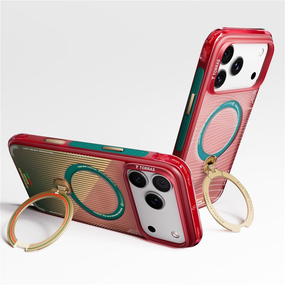 iPhone 17 Pro Max TORRAS Ostand Q3 Air Case with 360° Kickstand - MagSafe Compatible - Glory Slash