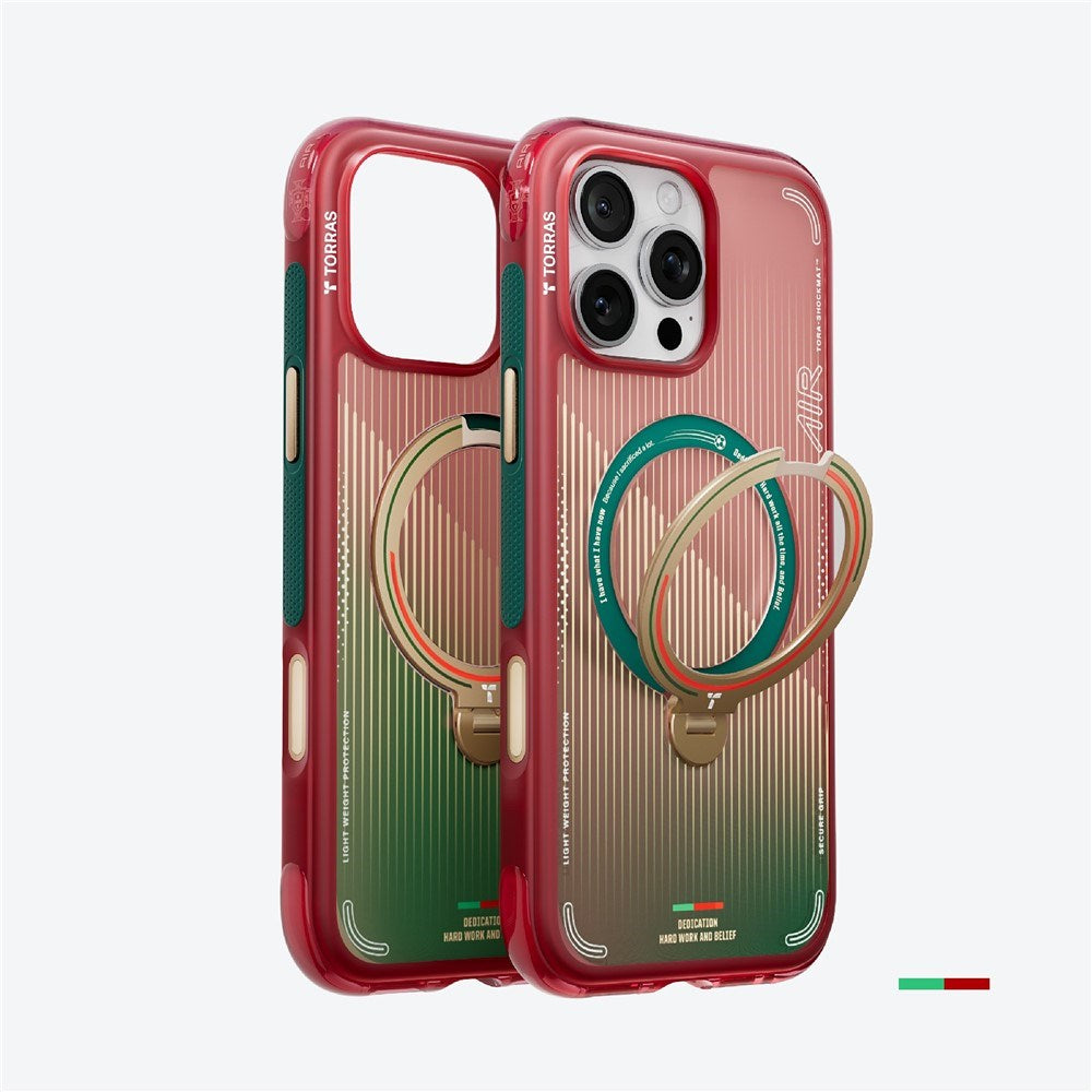 iPhone 16 Pro TORRAS Ostand Q3 Air Case with 360° Kickstand - MagSafe Compatible - Glory Slash