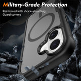 iPhone 17 EIDERWOOD Matte Hybrid Case with Screen Protector Frame - Black