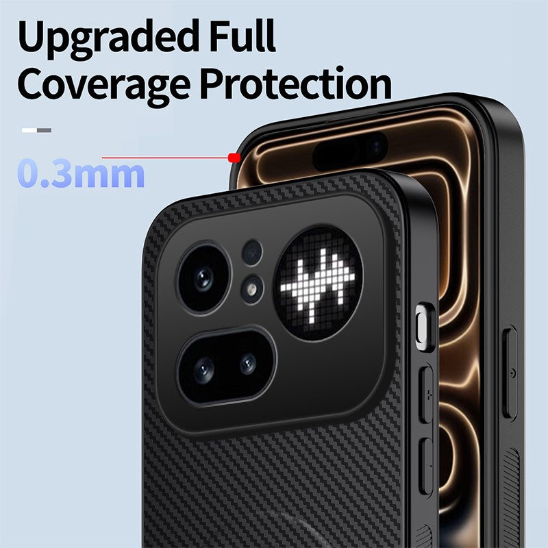Nothing Phone (4a) Pro EIDERWOOD Hybrid Case with Kickstand - Black