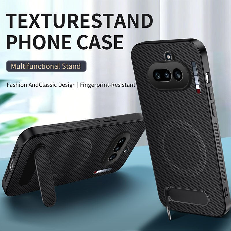 Nothing Phone (4a) EIDERWOOD Hybrid Case with Kickstand - Black