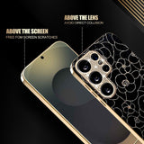 Samsung Galaxy S26 Ultra EIDERWOOD Hybrid Plastic Case with Flowers & Diamond Camera - Black