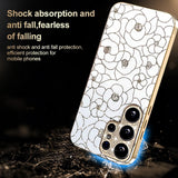 Samsung Galaxy S26 Ultra EIDERWOOD Hybrid Plastic Case with Flowers & Diamond Camera - White