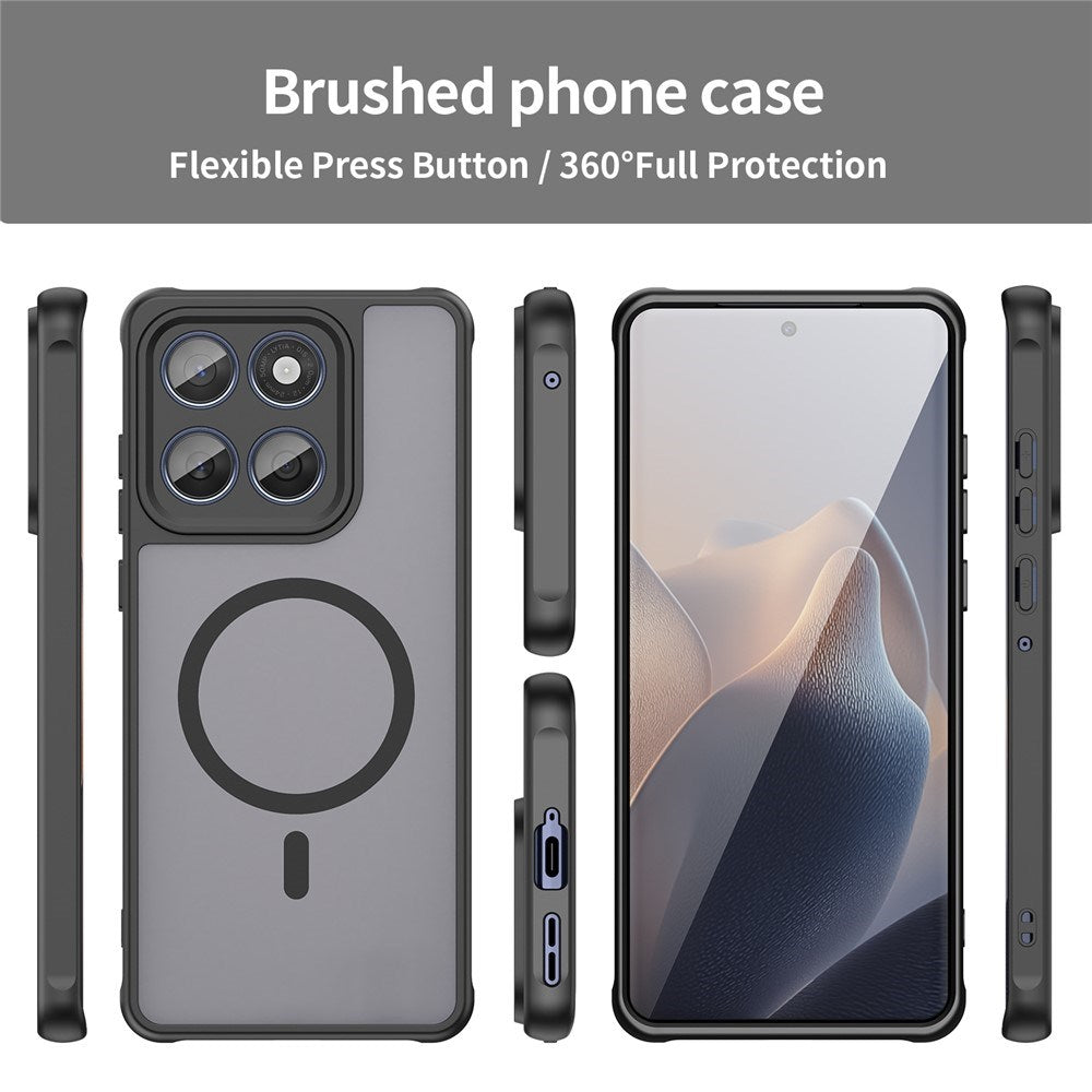 Motorola Moto G77 / G67 EIDERWOOD Hybrid Plastic Case - MagSafe Compatible - Black