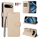 EIDERWOOD Google Pixel 11 / 11 Pro Flip Case - Card Holder & Wrist Strap - Beige