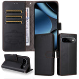 EIDERWOOD Google Pixel 11 / 11 Pro Flip Case - Card Holder & Wrist Strap - Black