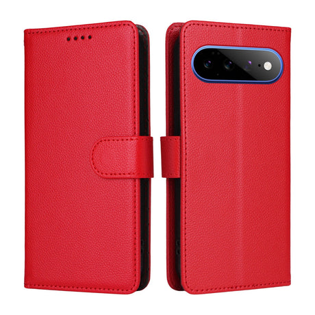 EIDERWOOD Google Pixel 11 Pro XL Flip Case - Card Holder & Wrist Strap - Red