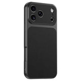 iPhone 17 Pro EIDERWOOD Hybrid Back Case with Faux Leather - Black