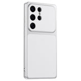 Samsung Galaxy S25 Ultra EIDERWOOD Hybrid Back Case with Faux Leather - White