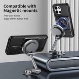 OnePlus Nord CE6 / Nord 6 EIDERWOOD Hybrid Tough Case with Kickstand & Cam Slider - MagSafe Compatible - Silver
