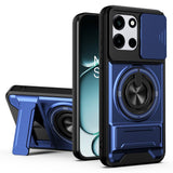 OnePlus Nord CE6 / Nord 6 EIDERWOOD Hybrid Tough Case with Kickstand & Cam Slider - MagSafe Compatible - Blue