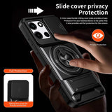 OnePlus Nord CE6 / Nord 6 EIDERWOOD Hybrid Tough Case with Kickstand & Cam Slider - MagSafe Compatible - Orange