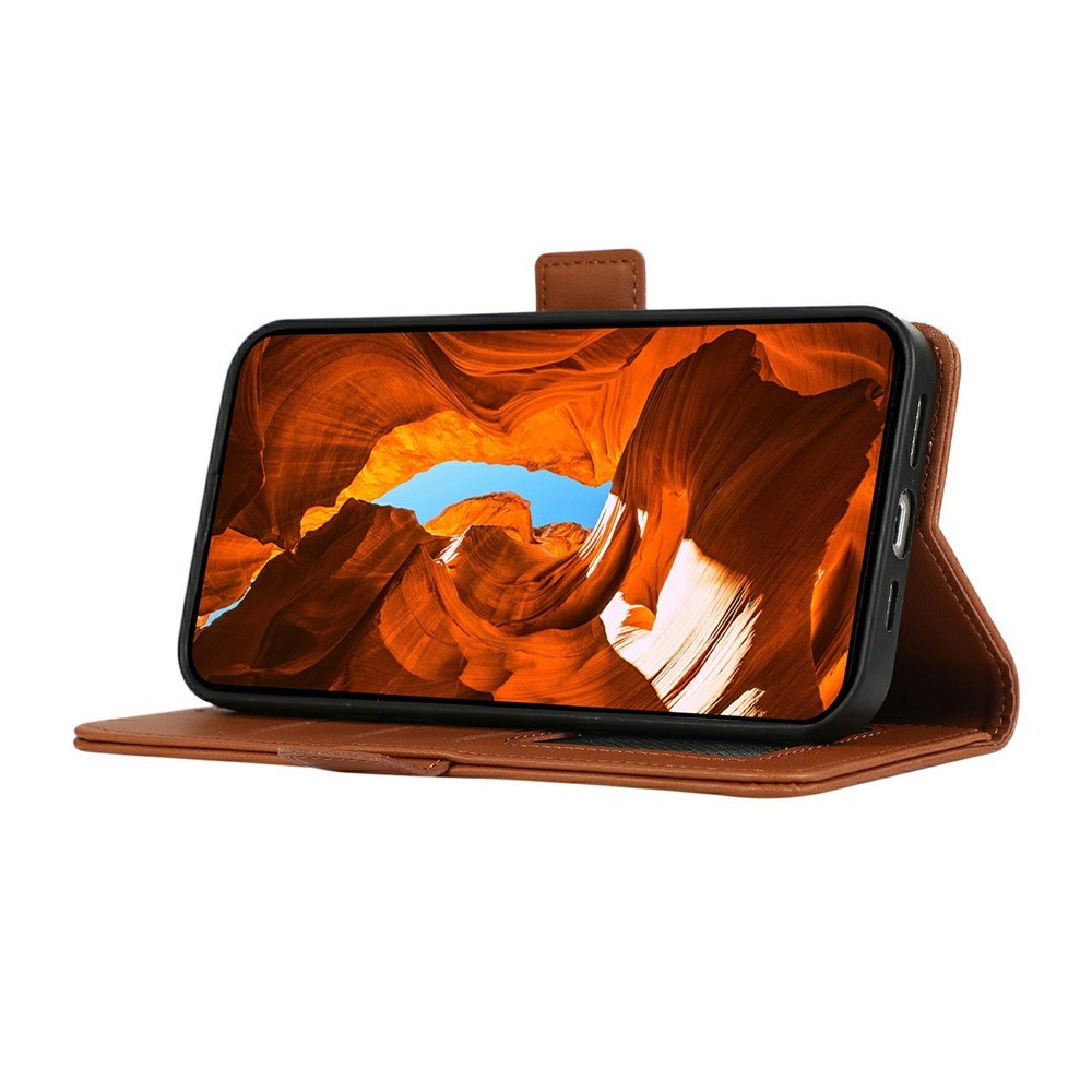 EIDERWOOD Google Pixel 11 Pro XL Flip Case with RFID Blocker & Card Holder - Brown