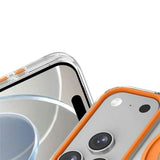 iPhone 17 Pro EIDERWOOD Hybrid Case with Stand Function - MagSafe Compatible - Transparent / Pink