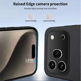 Honor 600 Pro WANLONFENG Case with Carbon Texture - MagSafe Kompatibel - Grey