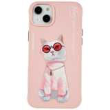 iPhone 14 Plastic Case Hybrid with motif - Street Cat