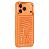 iPhone 17 Pro EIDERWOOD Hybrid Case with Heat Dissipation & 360° Rotating Kickstand - MagSafe Compatible - Orange