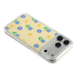 iPhone 17 Pro Max EIDERWOOD Hybrid Case with Rhinestone & Floral Design - Yellow / Tulips