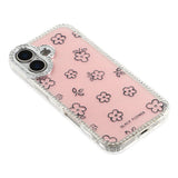 iPhone 17 EIDERWOOD Hybrid Case with Rhinestone & Floral Design - Pink / Flowers