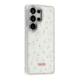 Samsung Galaxy S26 Ultra EIDERWOOD Hybrid Case with Rhinestone & Floral Design - White / Spring Flowers