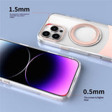 iPhone 17 EIDERWOOD Hybrid Case with Stand Function - MagSafe Compatible - Transparent / Orange